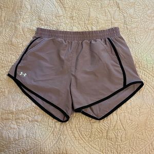 Purple Under Armour shorts